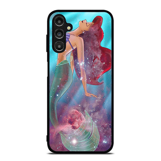 Ariel the Little Mermaid on Galaxy Nebula Samsung A16 Case