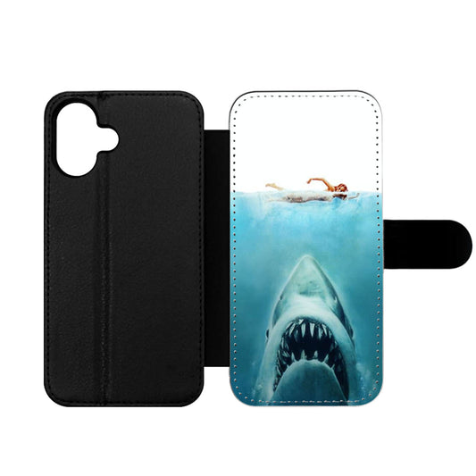 Ariel vs Shark Jaws Wallet iPhone Case