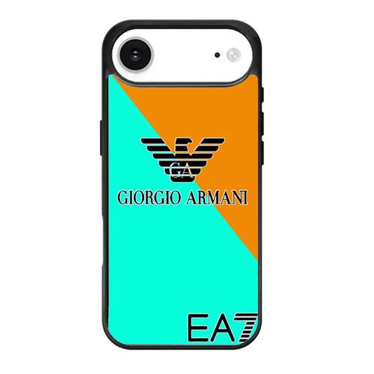 Armani Mint Orange Logo iPhone Air Case