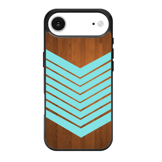 Arrow Blue Teal Wood iPhone Air Case