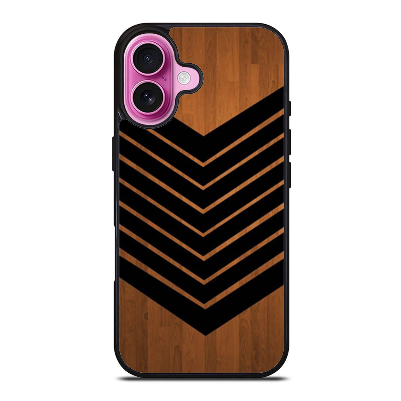 Arrow Teal Wood Black iPhone Case Cover