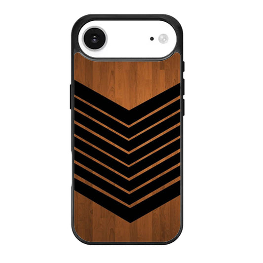 Arrow Teal Wood Black iPhone Air Case