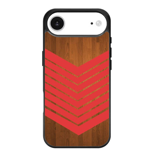 Arrow Teal Wood Red iPhone Air Case