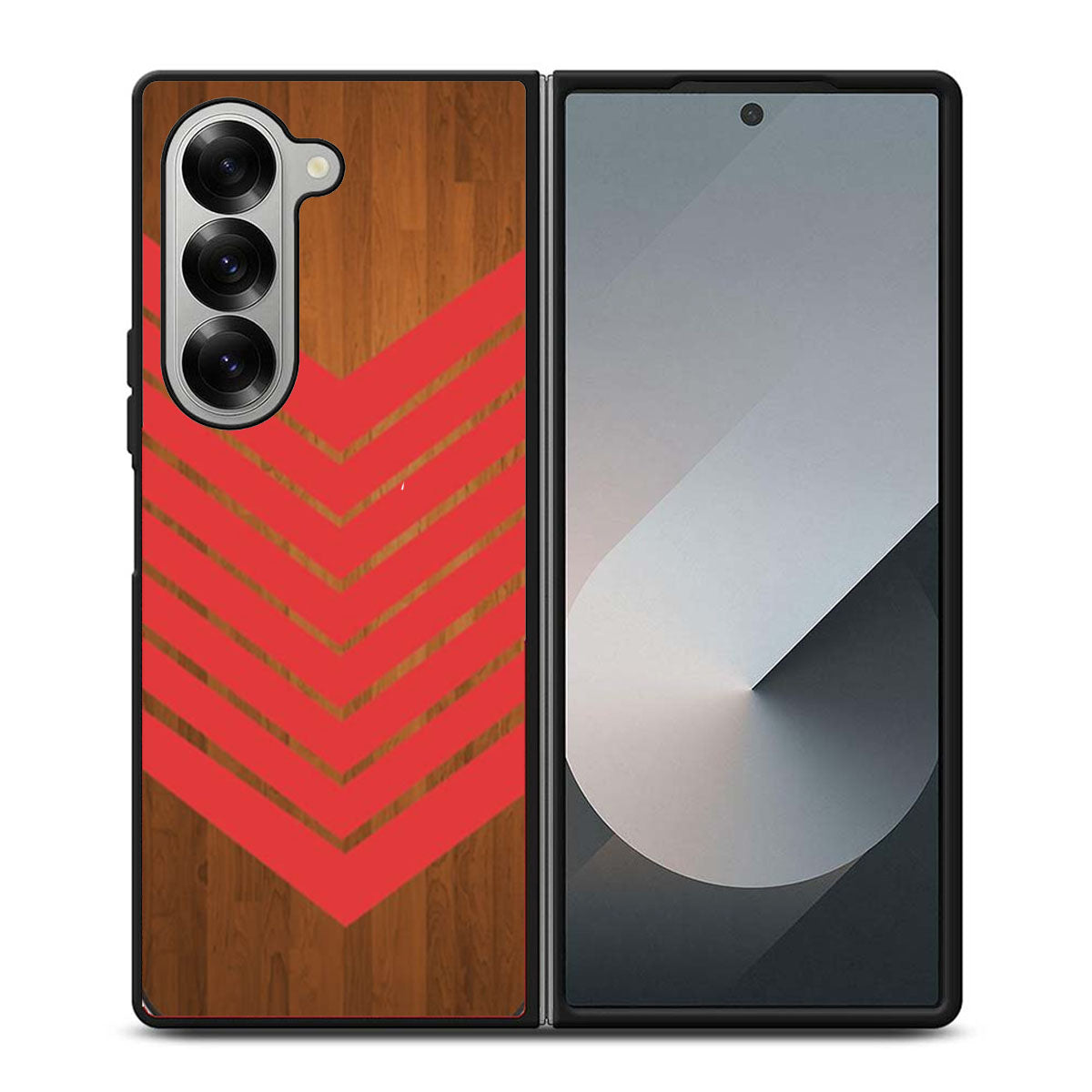 Arrow Teal Wood Red Samsung Z Fold 6 Case