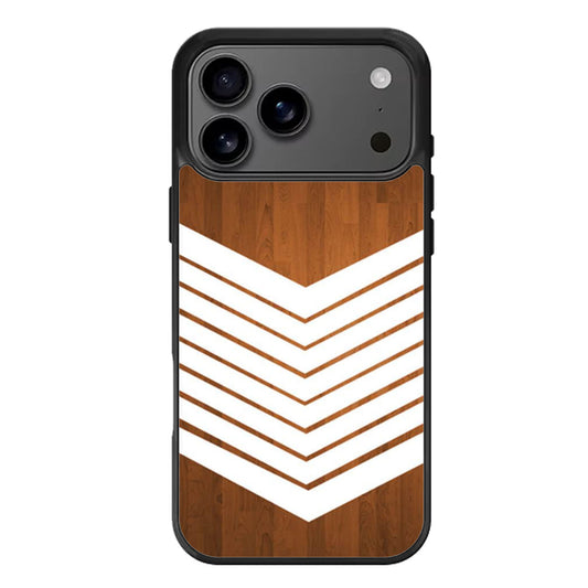 Arrow Teal Wood White iPhone 17 Pro Max Case