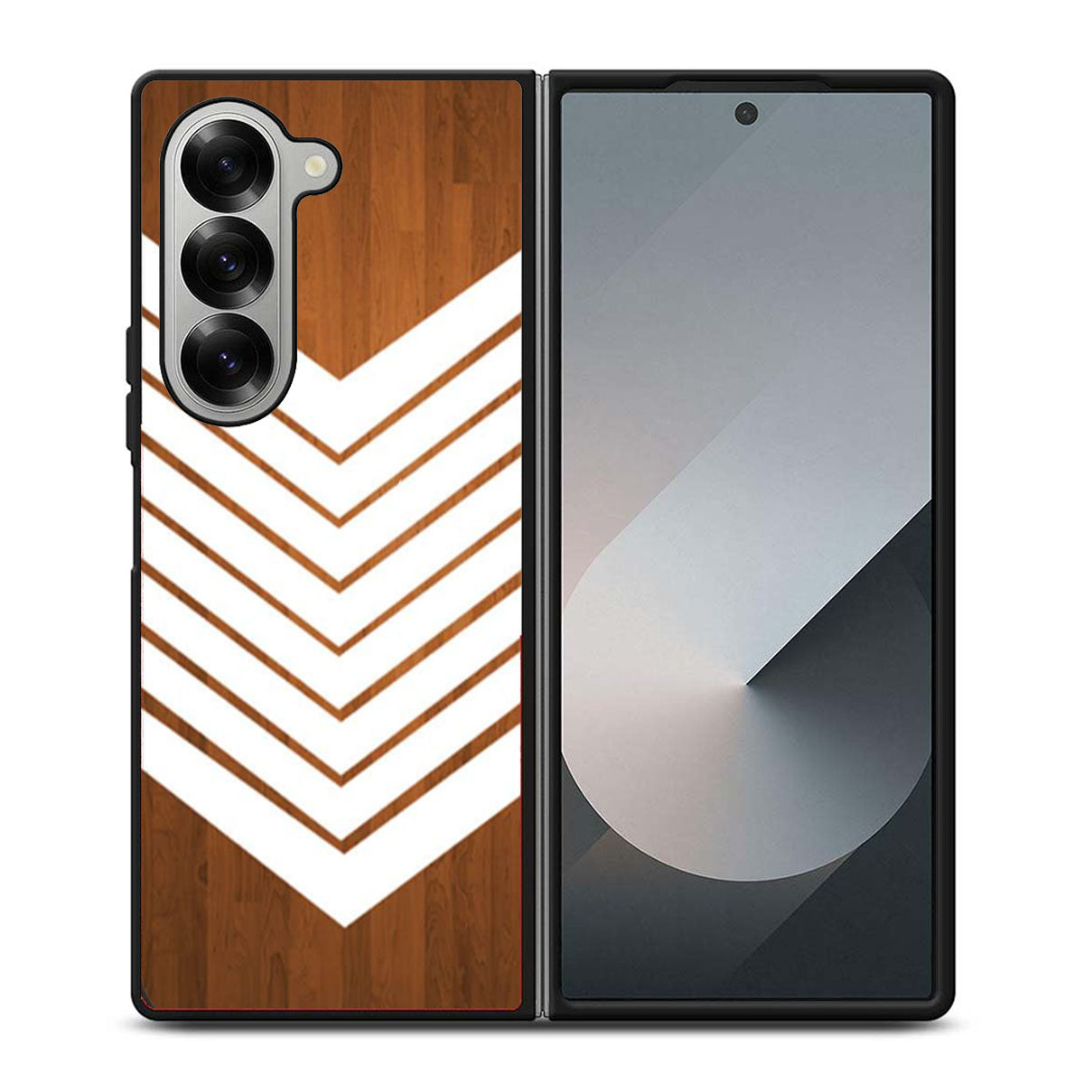 Arrow Teal Wood White Samsung Z Fold 6 Case