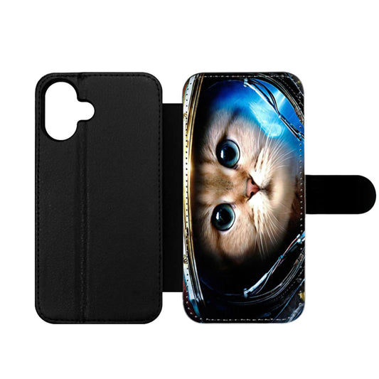 Astronaut Cat Wallet iPhone Case