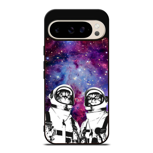 Astronaut Cat Galaxy Space Nebula Google Pixel 9 Pro Case