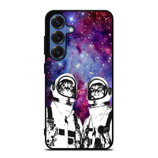 Astronaut Cat Galaxy Space Nebula Samsung S25 Ultra Case