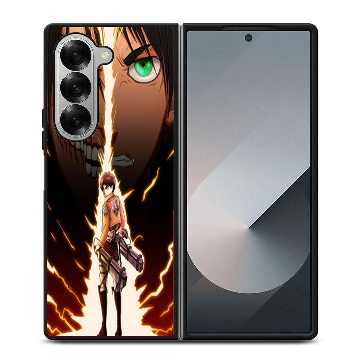 Attack On Titan Eren Yeager Samsung Z Fold 6 Case