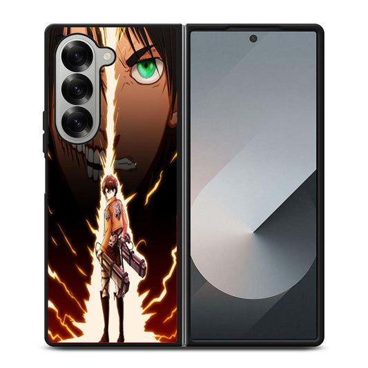 Attack On Titan Eren Yeager Samsung Z Fold 6 Case