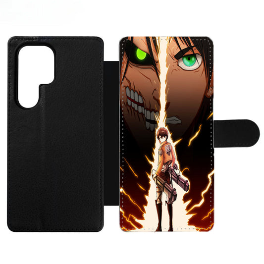 Attack On Titan Eren Yeager Wallet Samsung Case