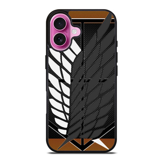 Attack On Titan Logo Carbon Custom iPhone Case Cover