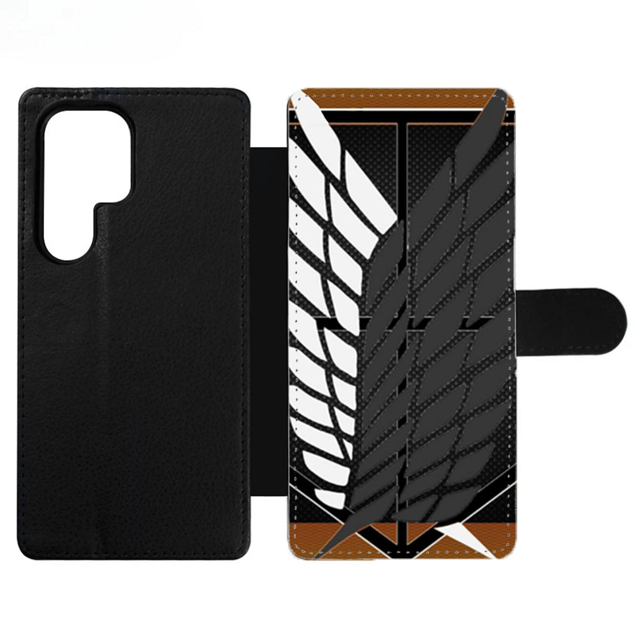 Attack On Titan Logo Carbon Custom Wallet Samsung Case