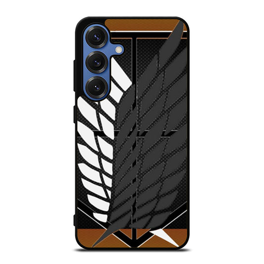 Attack On Titan Logo Carbon Custom Samsung S25 Ultra Case