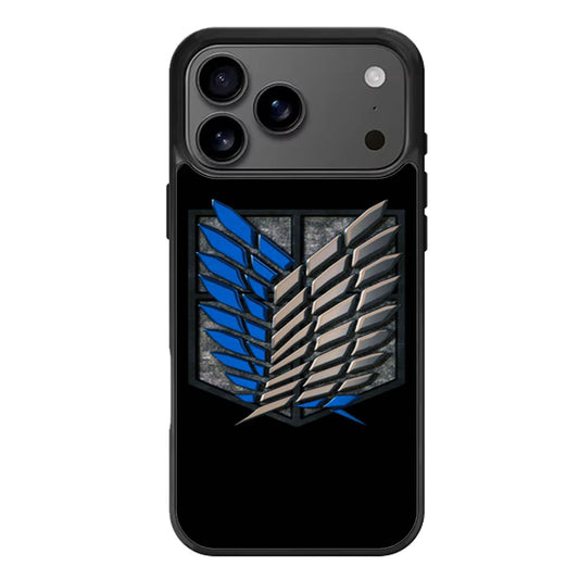 Attack on Titan 3D Logo iPhone 17 Pro Max Case