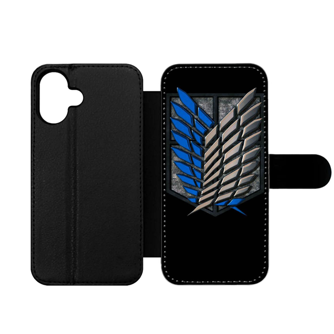 Attack on Titan 3D Logo Wallet iPhone Case