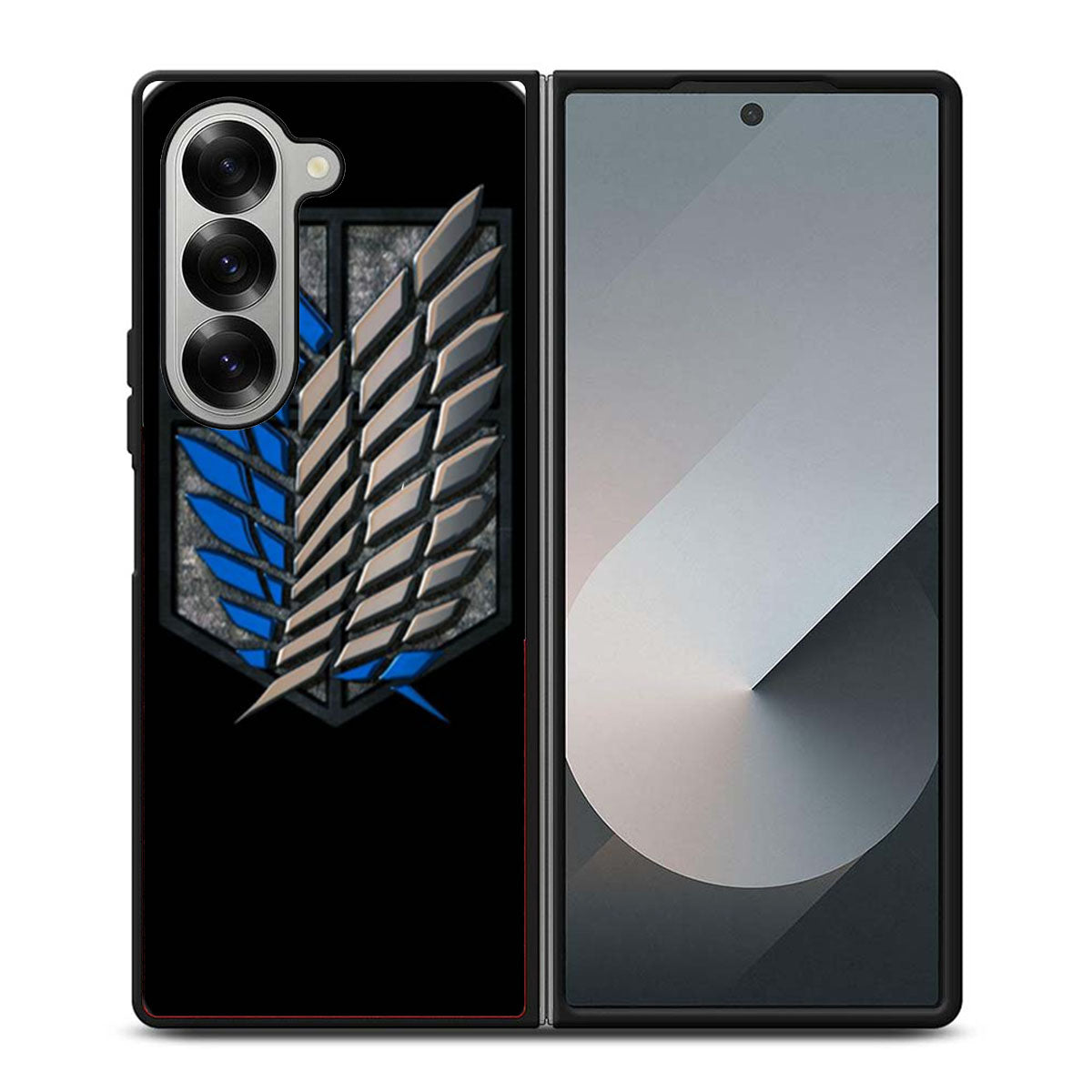 Attack on Titan 3D Logo Samsung Z Fold 6 Case