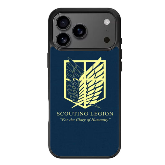 Attack on Titan Scouting Legion Blue iPhone 17 Pro Max Case