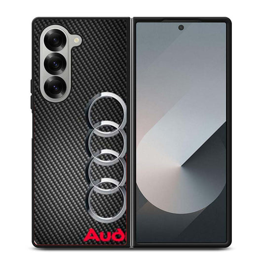 Audi Carbon Fiber Look Samsung Z Fold 6 Case
