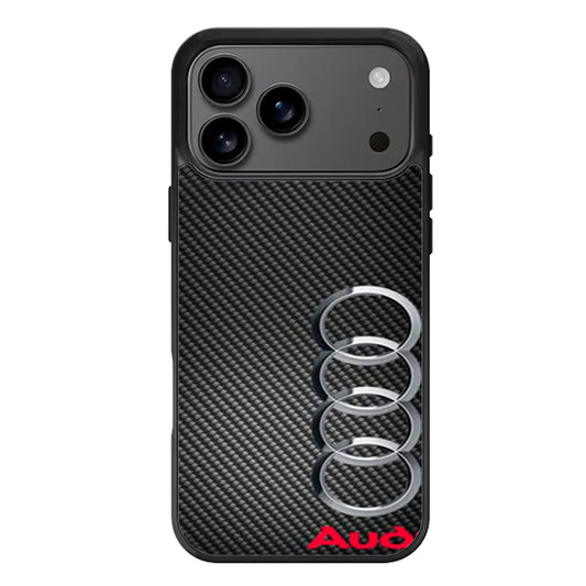 Audi Carbon Fiber Look iPhone 17 Pro Max Case