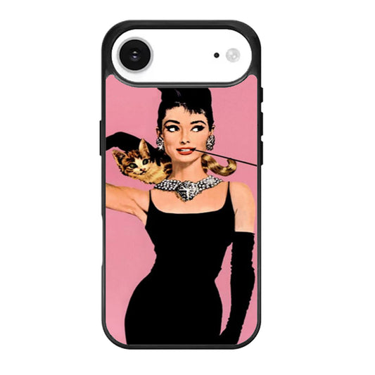 Audrey HepburnCat Pink iPhone Air Case
