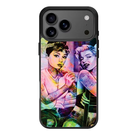 Audrey Hepburn And Marylin Monroe iPhone 17 Pro Max Case