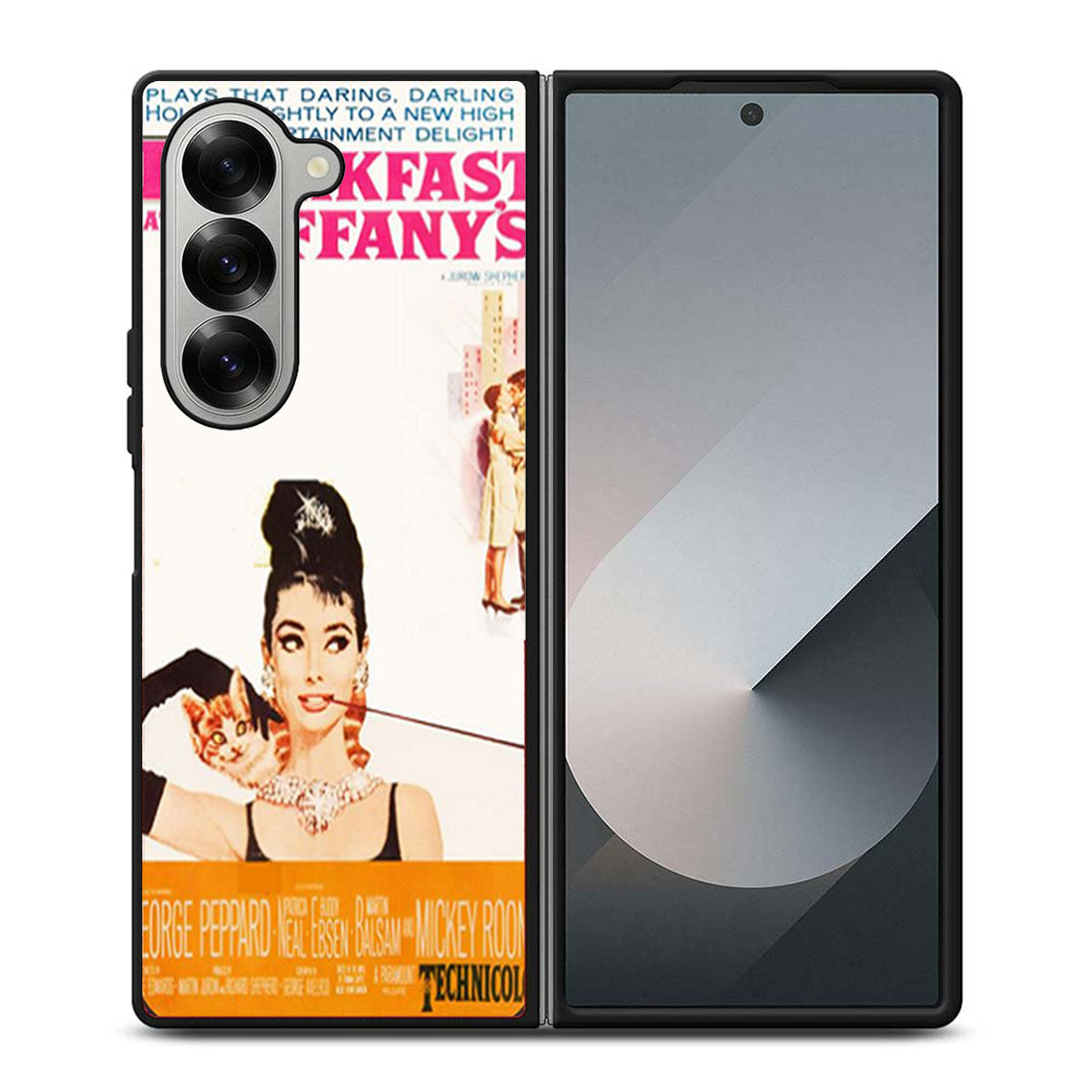 Audrey Hepburn Broadway Musica Samsung Z Fold 6 Case