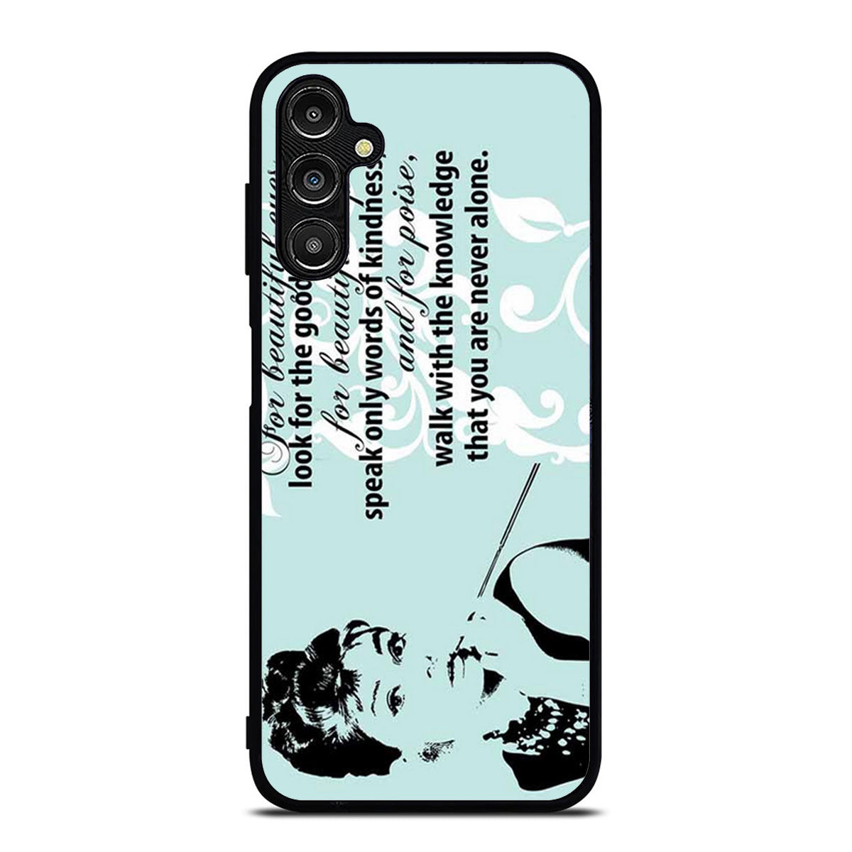 Audrey Hepburn Quoter Beautiful Eyes Samsung A16 Case