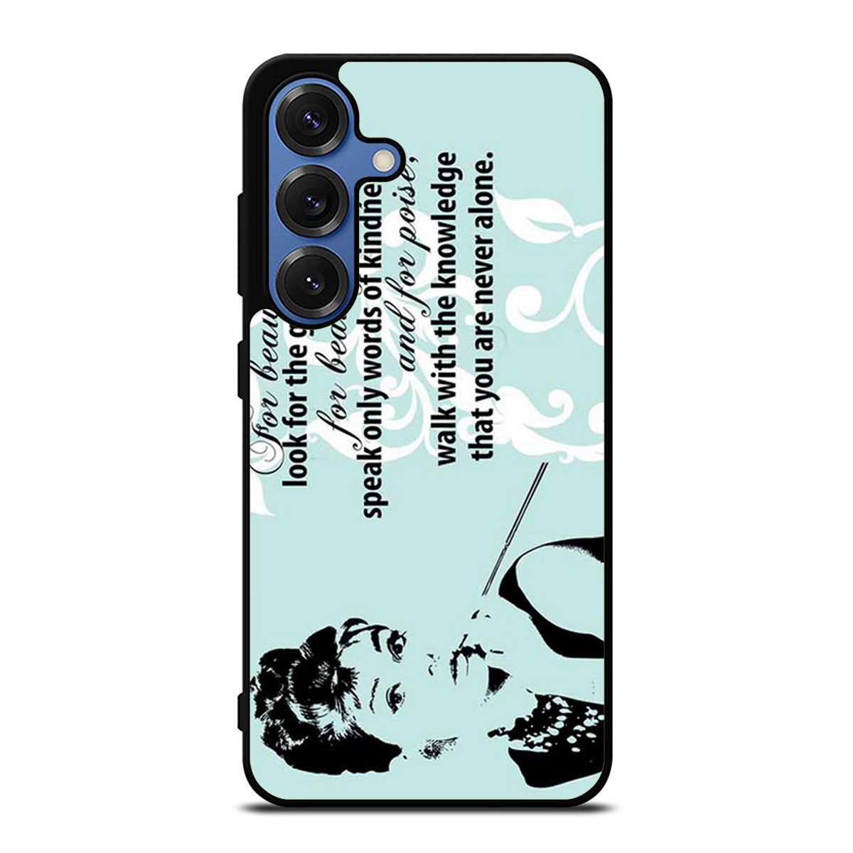 Audrey Hepburn Quoter Beautiful Eyes Samsung S25 Ultra Case