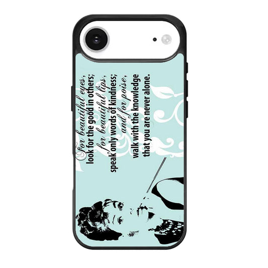 Audrey Hepburn Quoter Beautiful Eyes iPhone Air Case