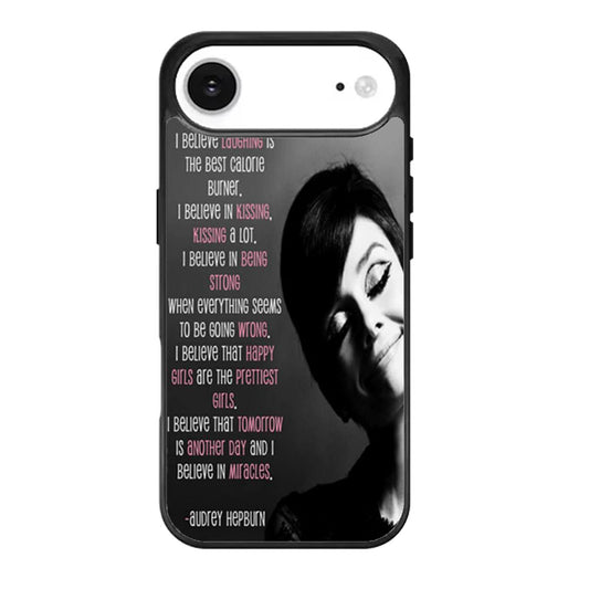 Audrey Hepburn Quotes iPhone Air Case