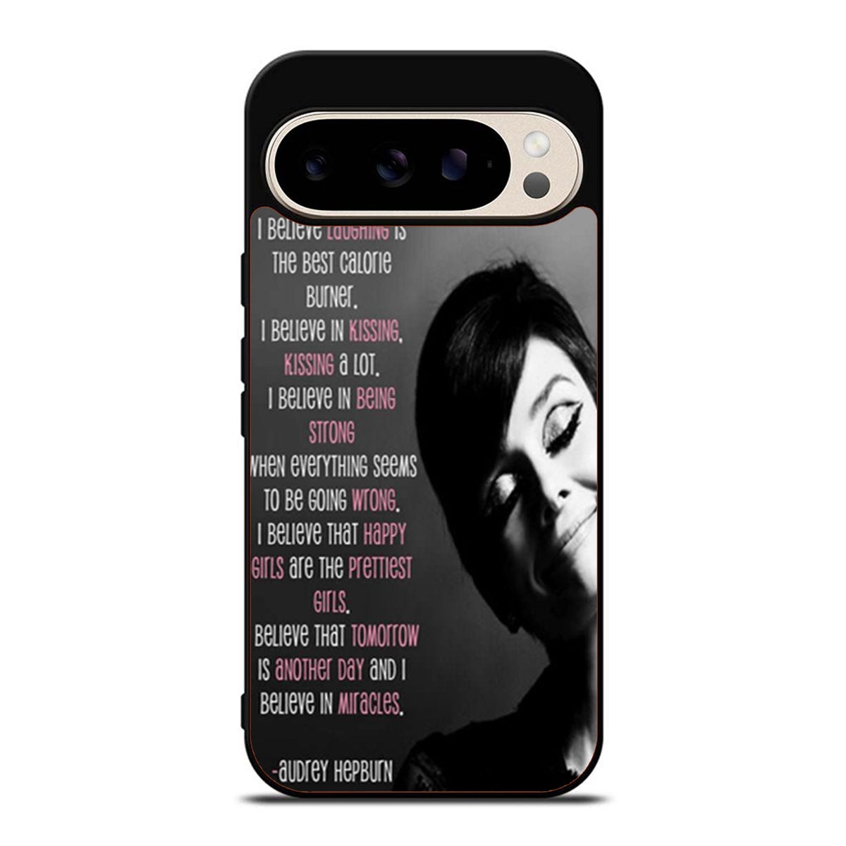 Audrey Hepburn Quotes Google Pixel 9 Pro Case