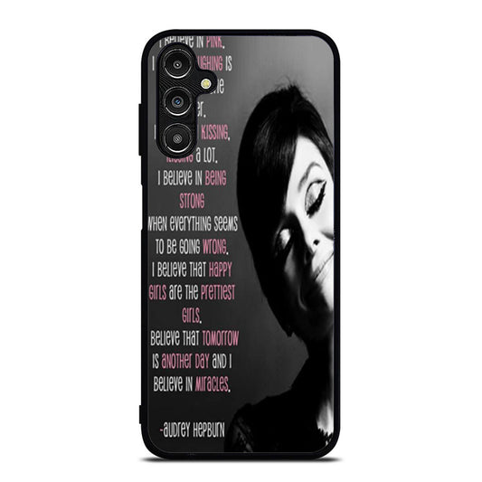 Audrey Hepburn Quotes Samsung A16 Case