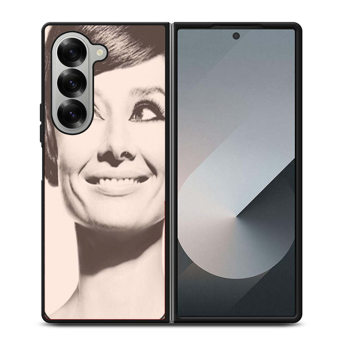 Audrey Hepburn Smile Samsung Z Fold 6 Case