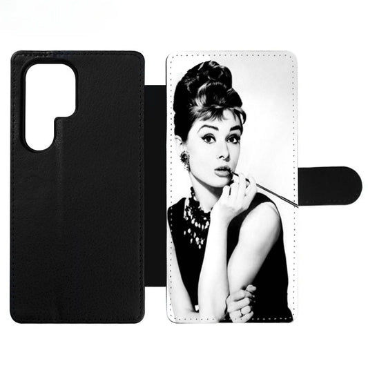 Audrey Hepburn Two Wallet Samsung Case