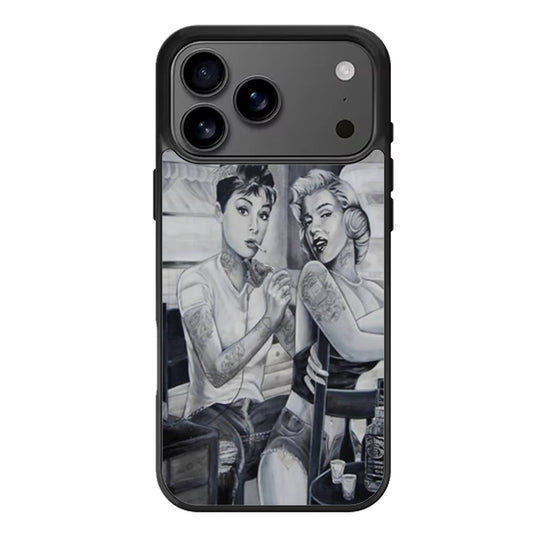 Audrey Hepburn and Marilyn Monroe iPhone 17 Pro Max Case