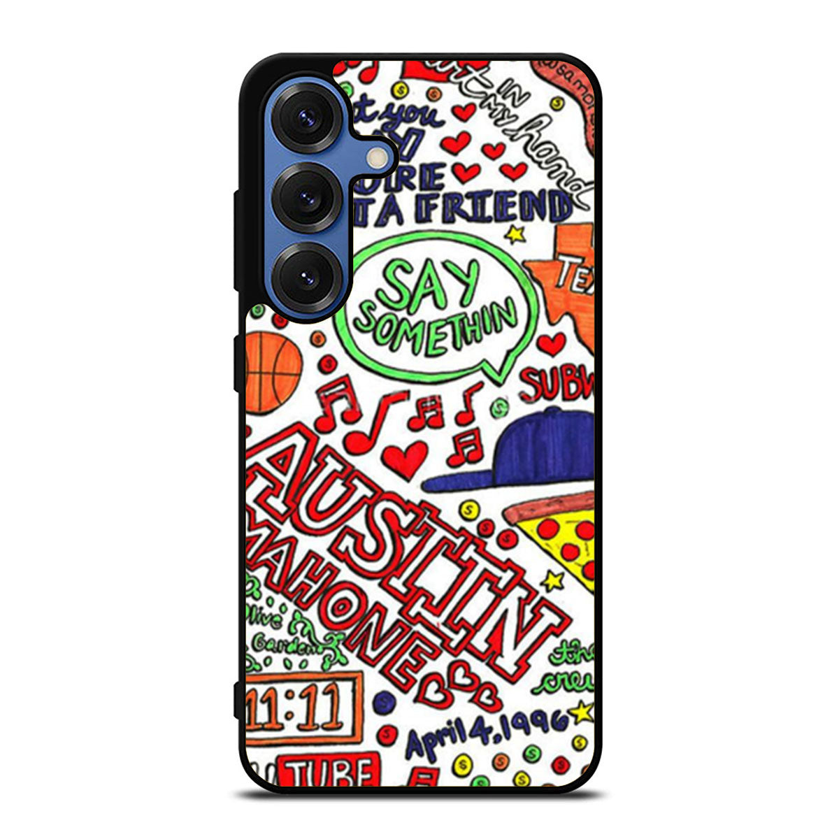 Austin Mahone Collage Art Samsung S25 Ultra Case