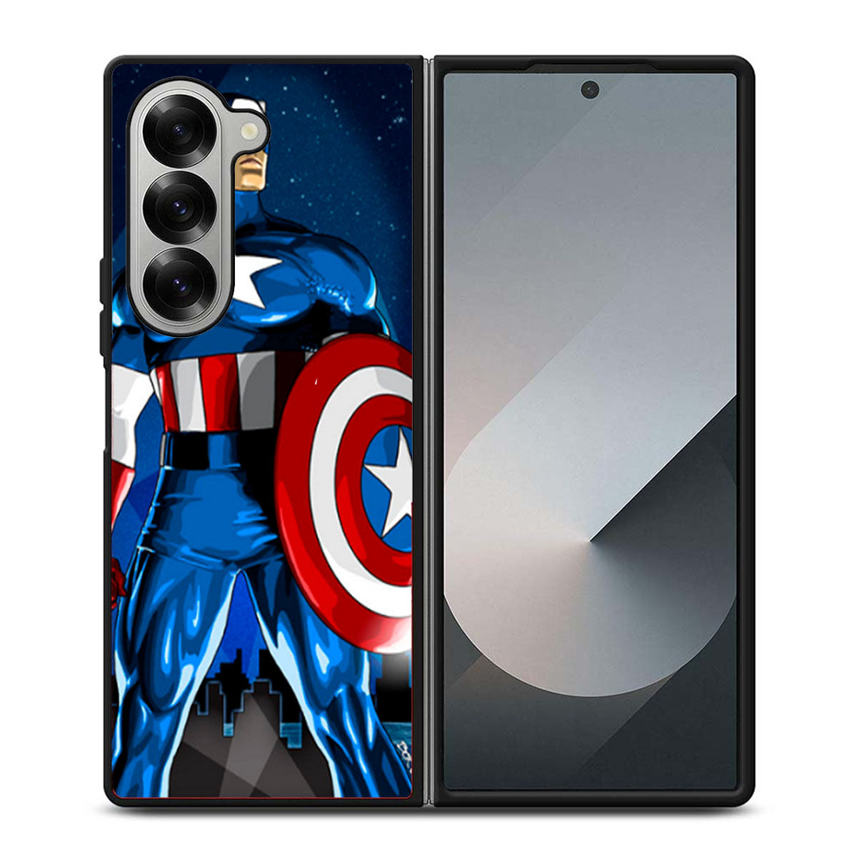 Avengers Captain America Shield Samsung Z Fold 6 Case