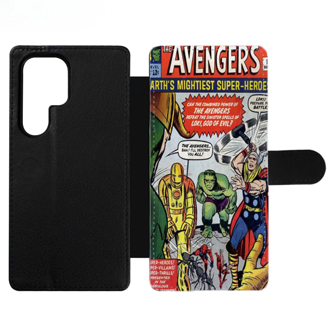 Avengers Comic Wallet Samsung Case