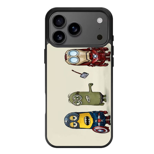 Avengers Minions Cartoon iPhone 17 Pro Max Case
