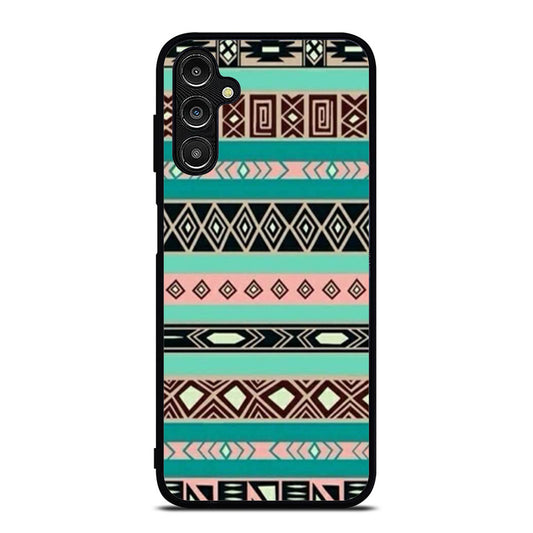 Aztec Blue Tribal Pattern Samsung A16 Case