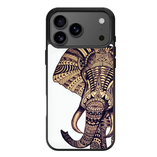 Aztec Elephant Tribal Ornate iPhone 17 Pro Max Case