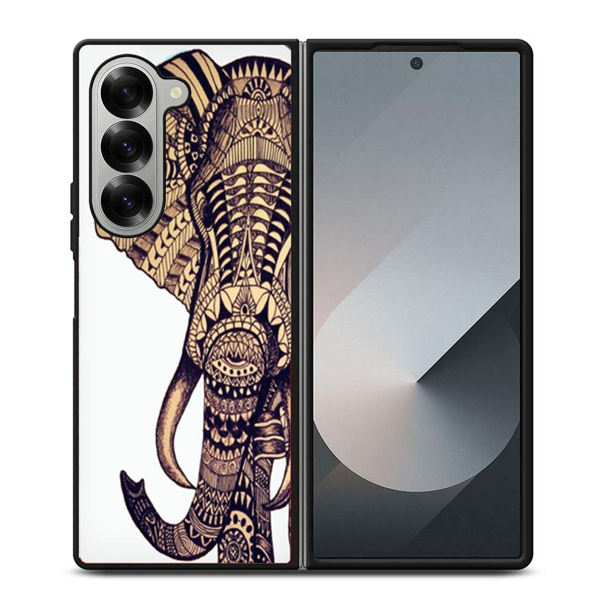 Aztec Elephant Tribal Ornate Samsung Z Fold 6 Case