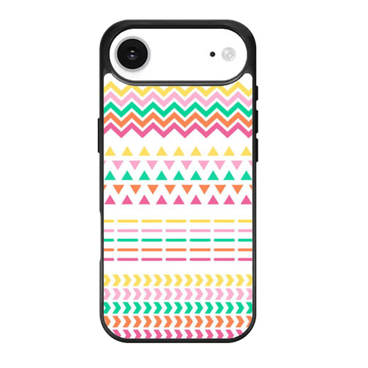 Aztec Geometric Tribal Pink Orange White iPhone Air Case