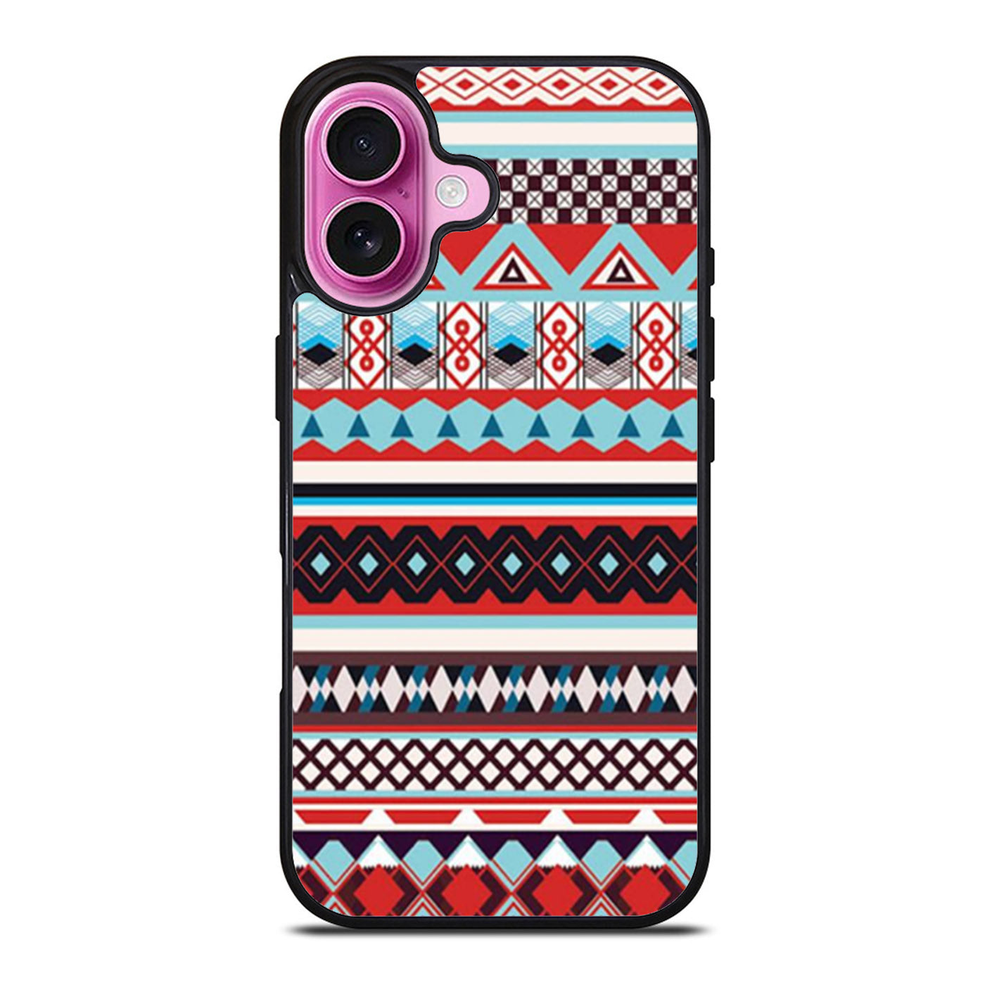 Aztec Tribal Geometric Pattern Blue iPhone Case Cover