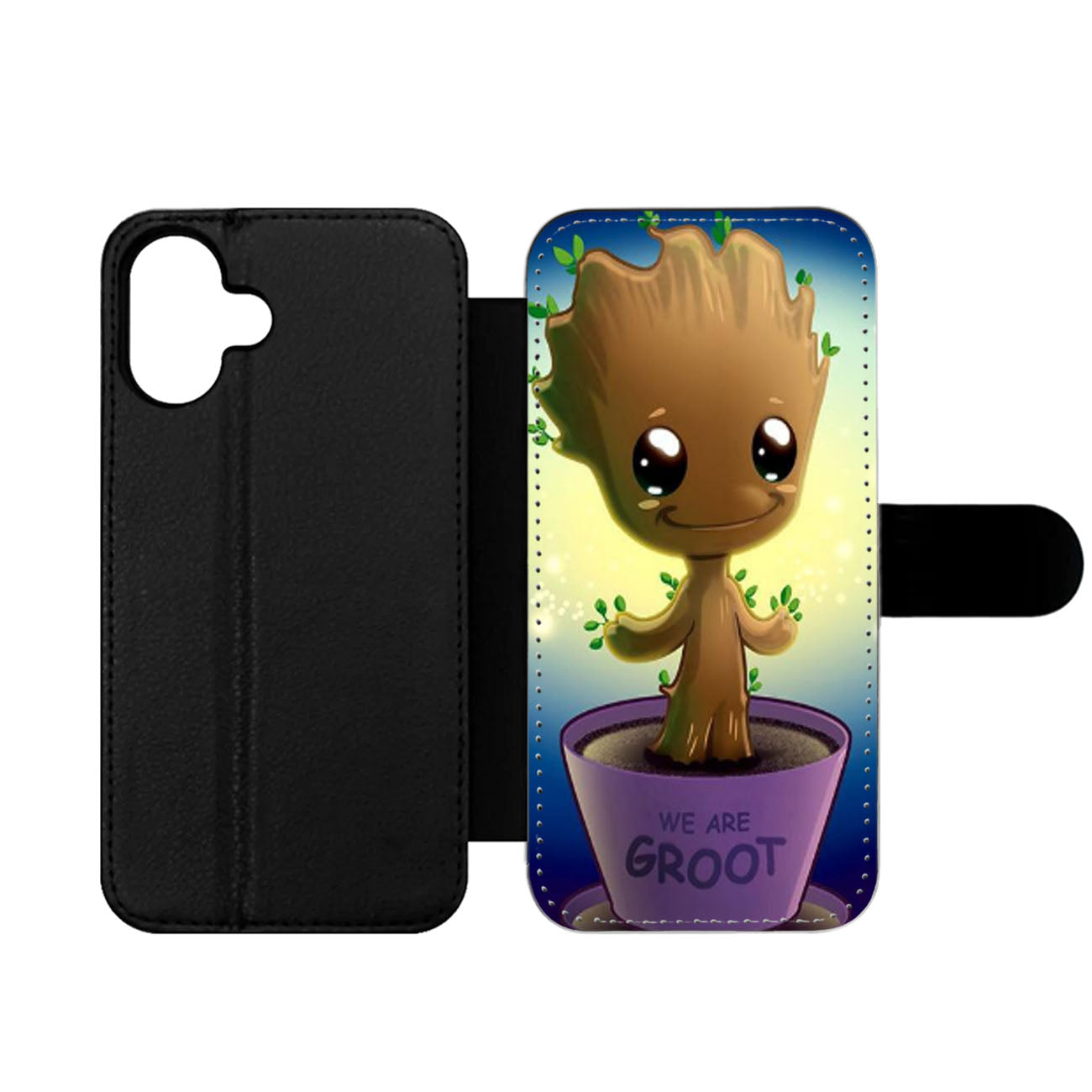 BABY GROOT IN POT GUARDIAN OF THE GALAXY Wallet iPhone Case