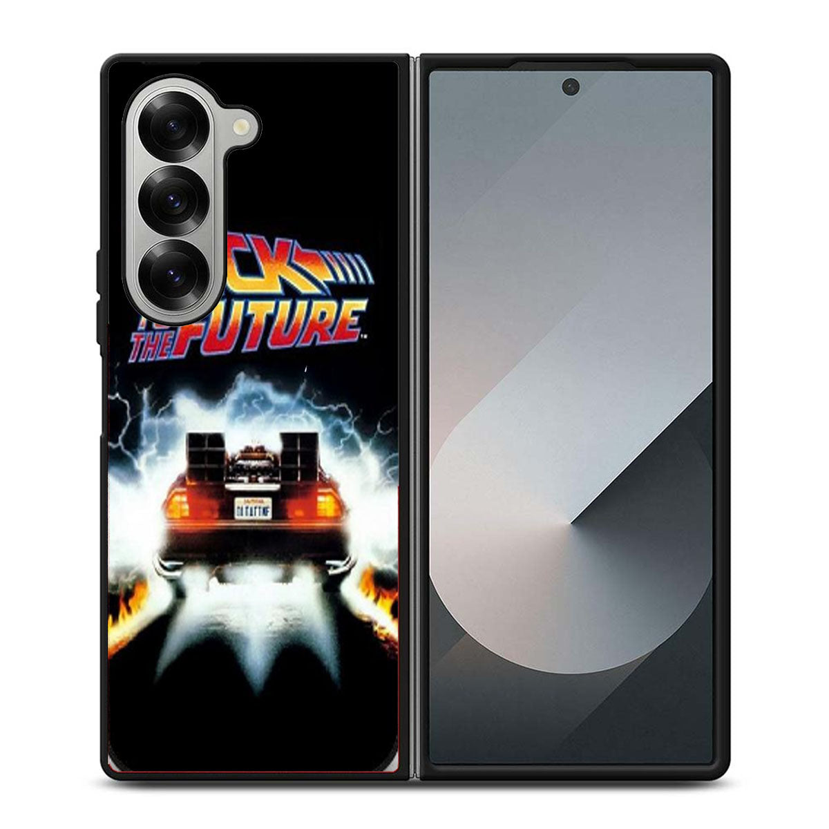 BACK TO THE FUTURE DELOREAON Samsung Z Fold 6 Case