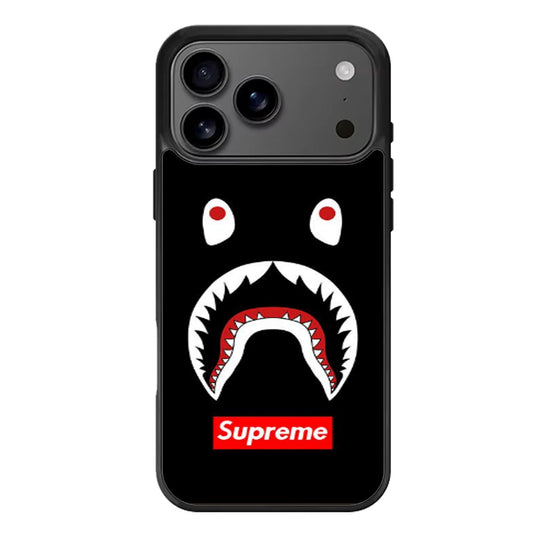 BAPE CAMO SHARK SUPREME BLACK iPhone 17 Pro Max Case