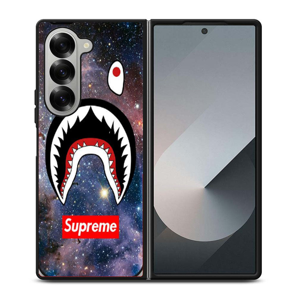 BAPE CAMO SHARK SUPREME NEBULA Samsung Z Fold 6 Case